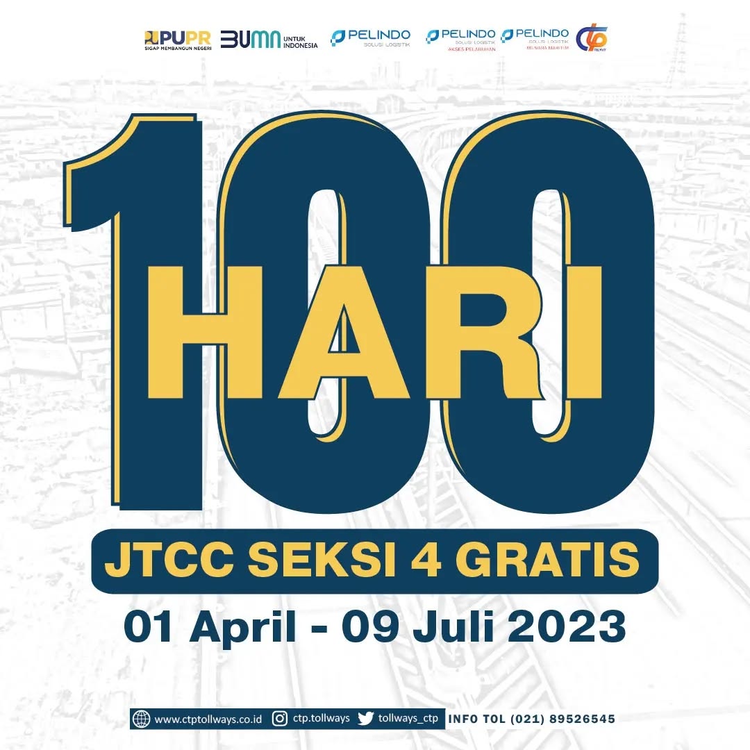 100 Hari JTCC Seksi 4 Masih Gratis