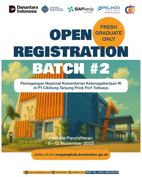 PT CTP Tollways Buka Program Pemagangan Nasional Kemnaker RI