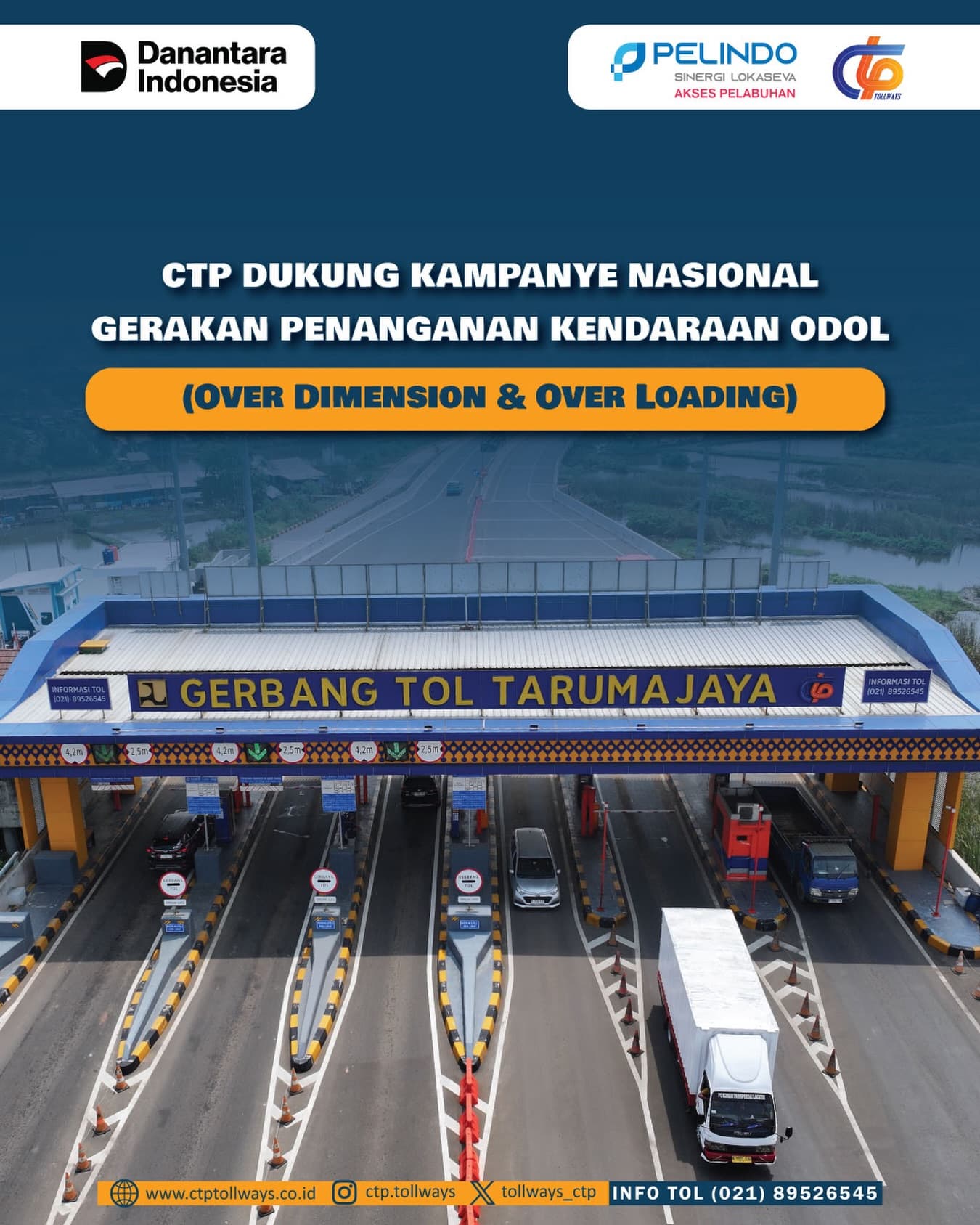 PT CTP Tollways Dukung Kampanye Nasional Penanganan ODOL