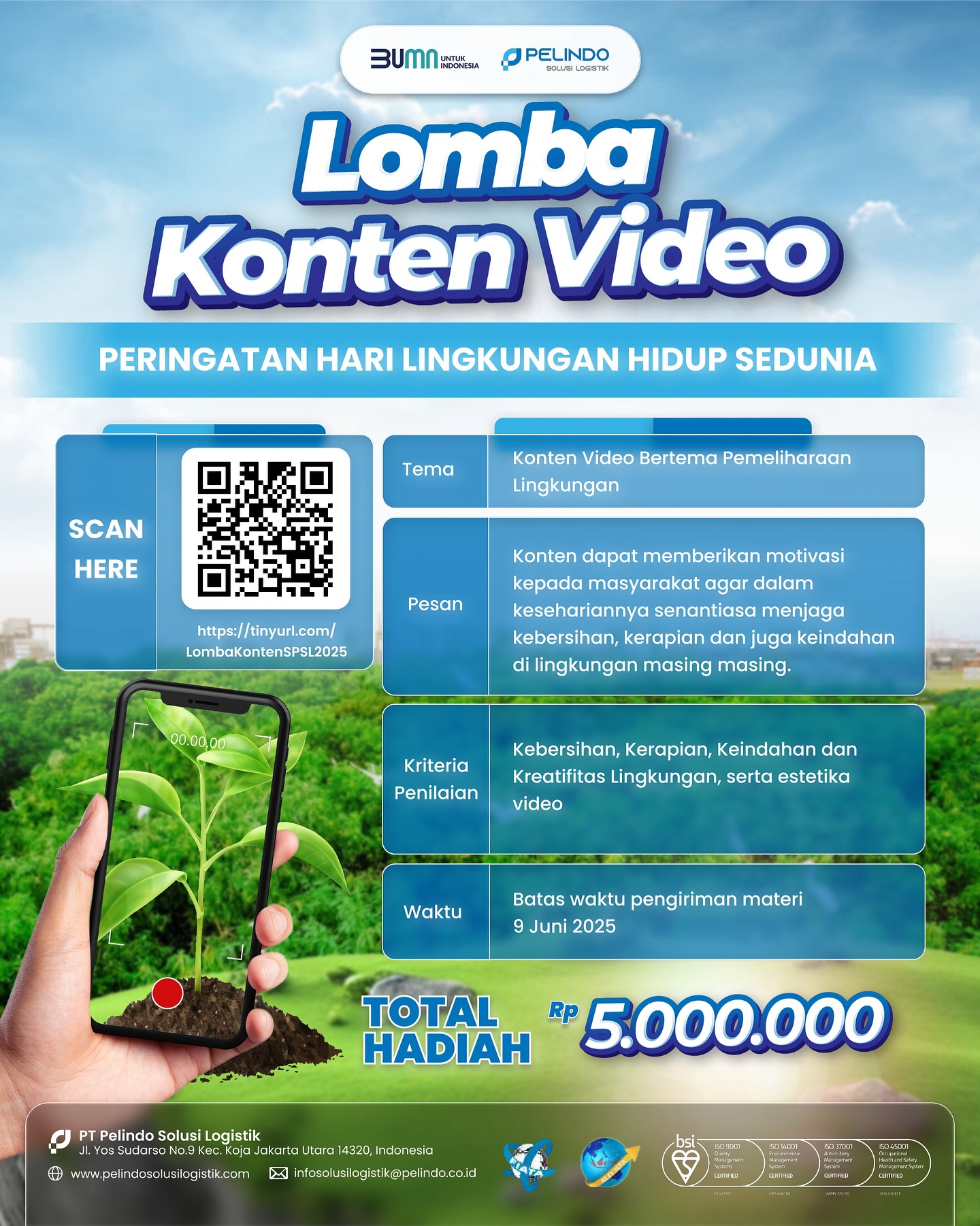 PT CTP Tollways Adakan Lomba Konten Video Hari Lingkungan Hidup 2025
