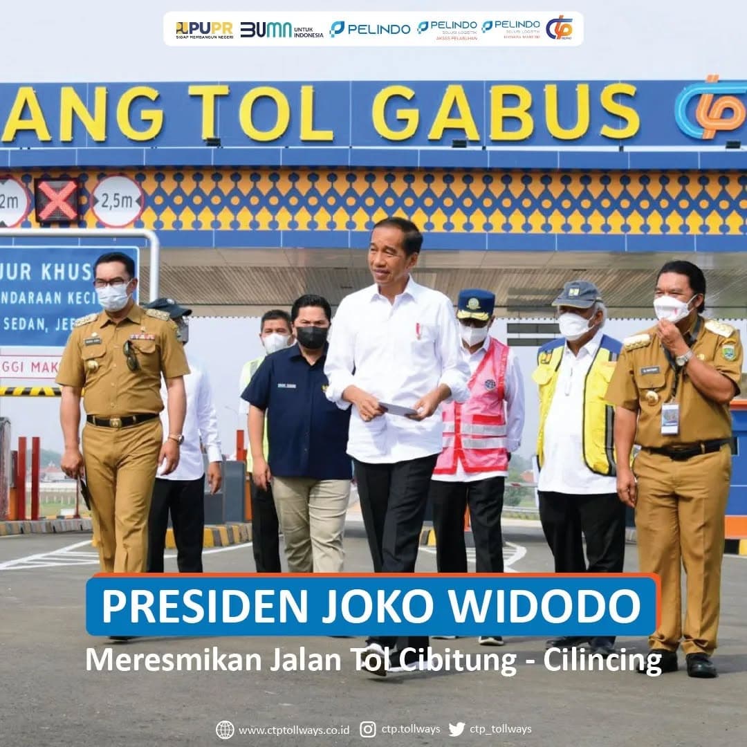 JTCC Seksi 2 Dan 3 Diresmikan Presiden Republik Indonesia