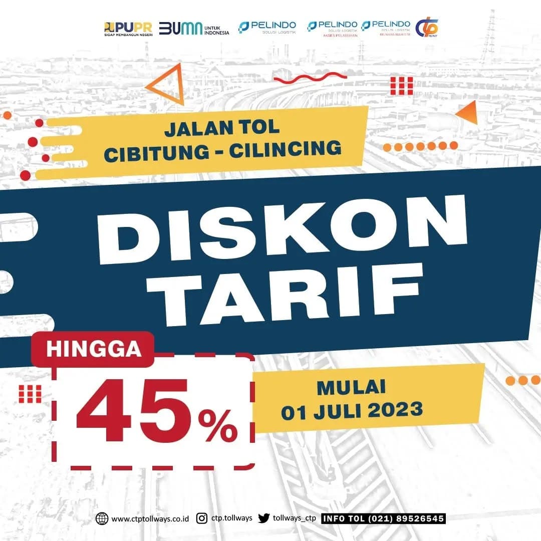 Diskon Tarif Jalan Tol Cibitung-Cilincing Diperpanjang