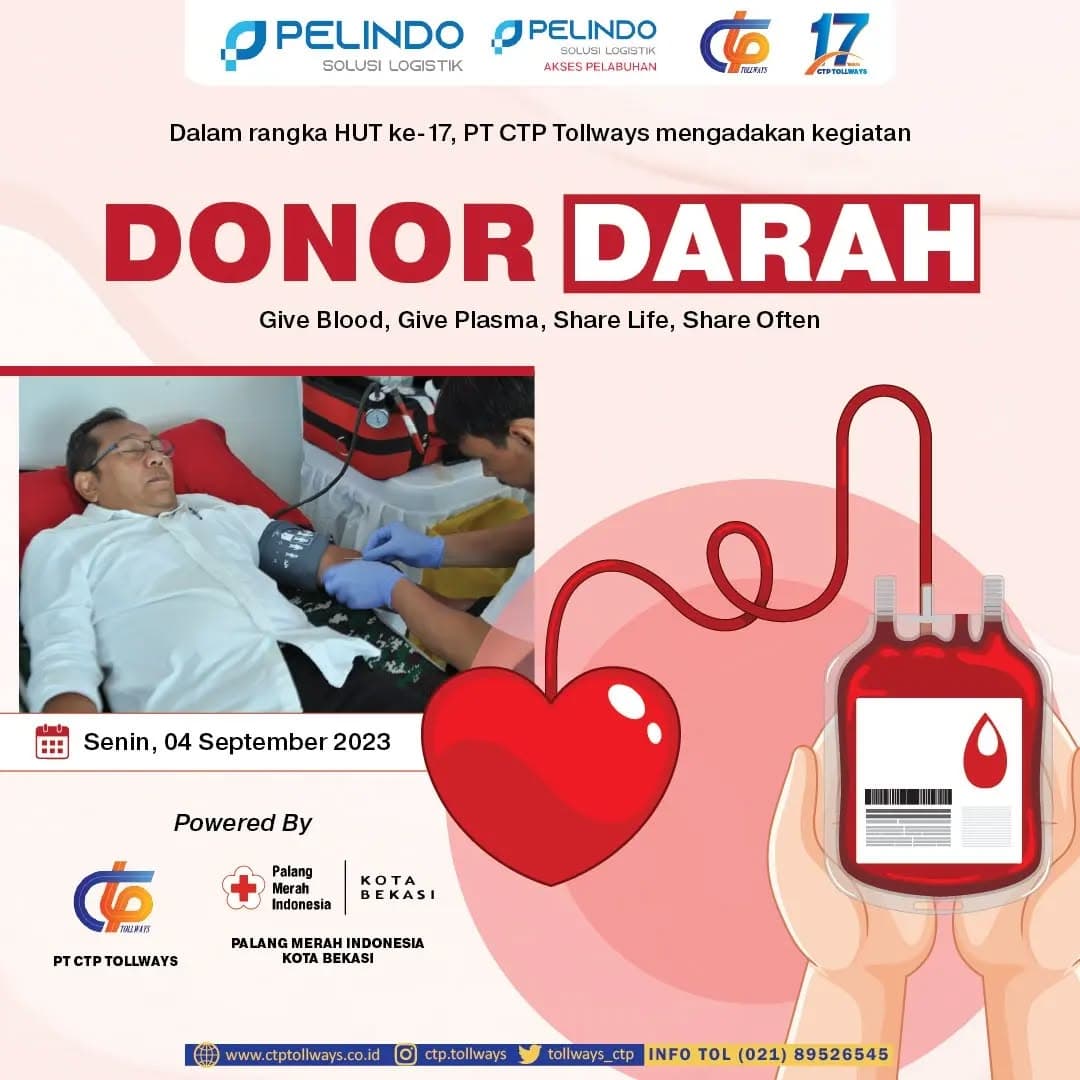 Donor Darah Jalan Tol Cibitung-Cilincing