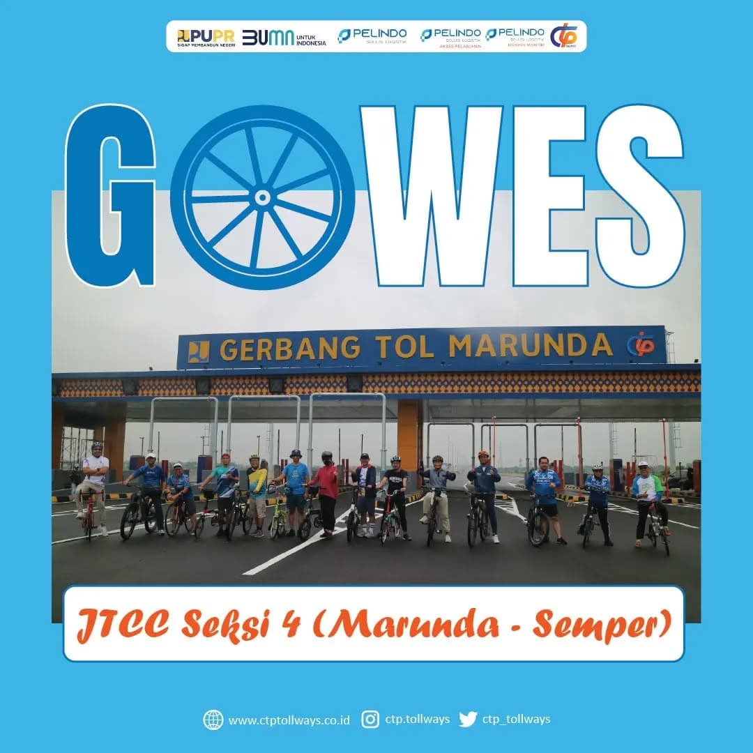 Gowes JTCC Seksi 4 Di Jalan Tol Cibitung-Cilincing
