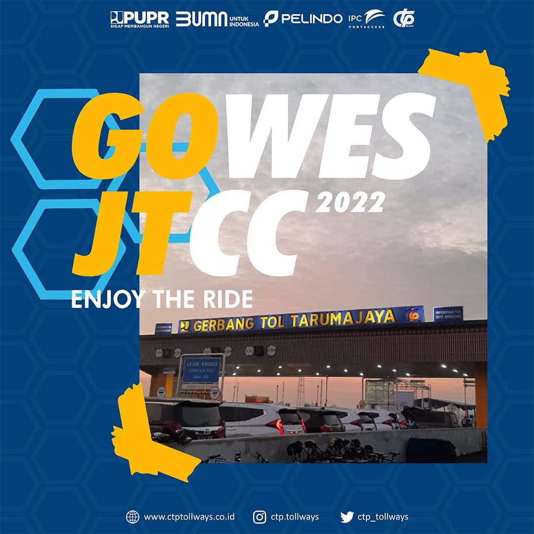Kegiatan Gowes Bersama di Jalan Tol Cibitung-Cilincing