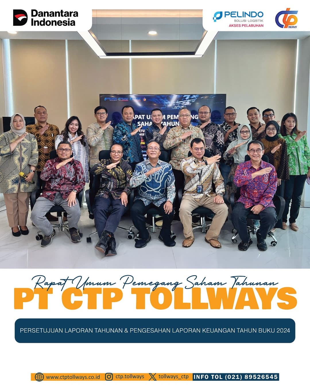 PT CTP Tollways Melaksanakan RUPST Tahun Buku 2024