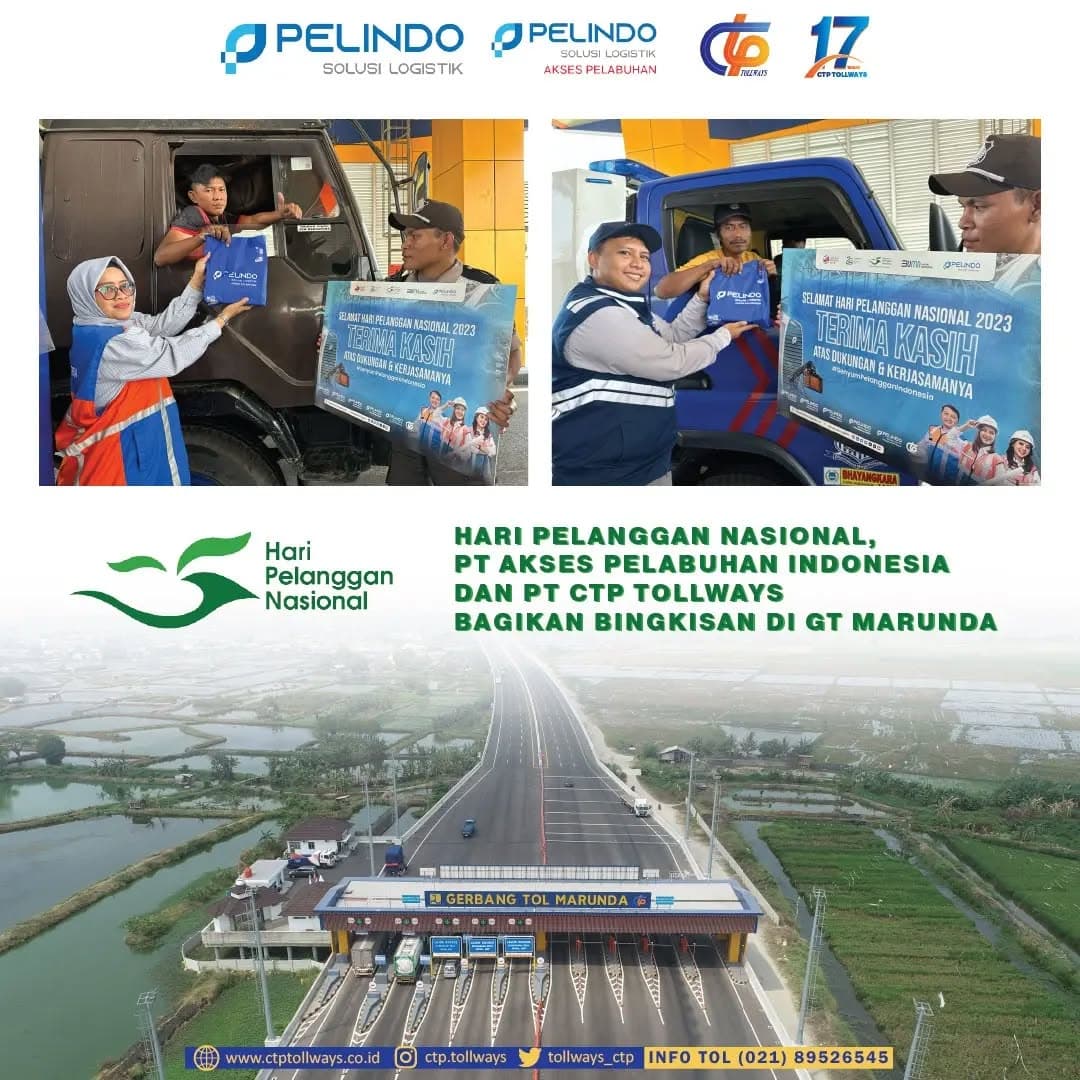 Hari Pelanggan Nasional di Gerbang Tol Marunda