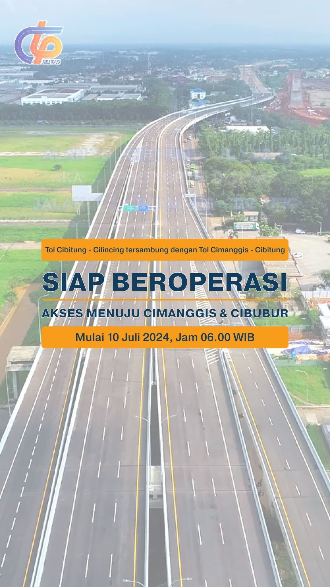 JTCC Tersambung Dengan Jalan Tol Cimanggis-Cibitung