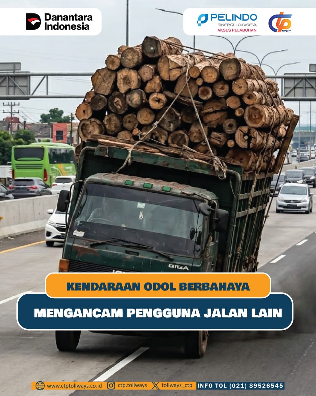 Risiko Kendaraan ODOL Bagi Keselamatan dan Infrastruktur Jalan Tol