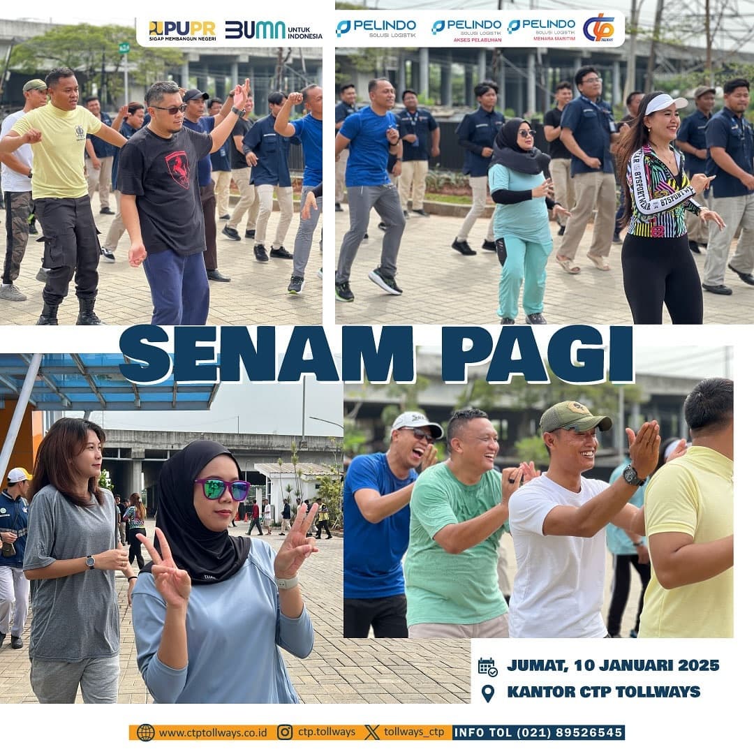 Senam Pagi Bersama Di Kantor CTP Tollways