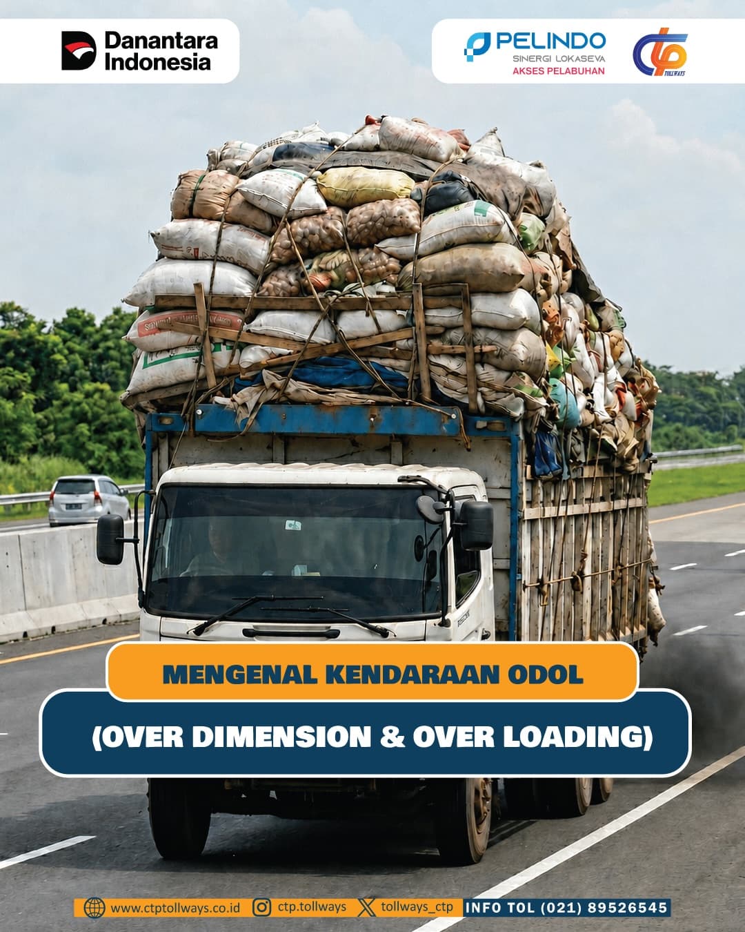 Larangan Kendaraan ODOL Melintas di Jalan Tol