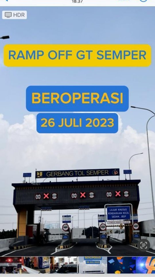 Persiapan Pembukaan Ramp Off GT Semper