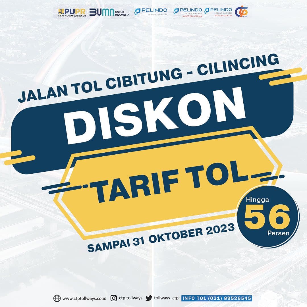 JTCC Kembali Memberlakukan Diskon Tarif Tahap 3