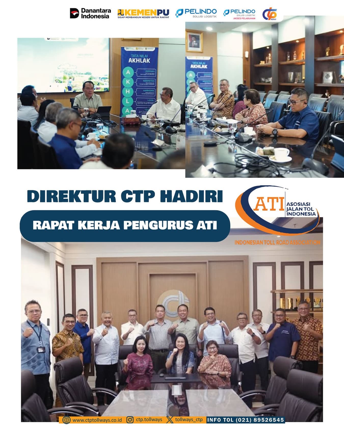 PT CTP Tollways Hadiri Rapat Kerja Asosiasi Jalan Tol Indonesia
