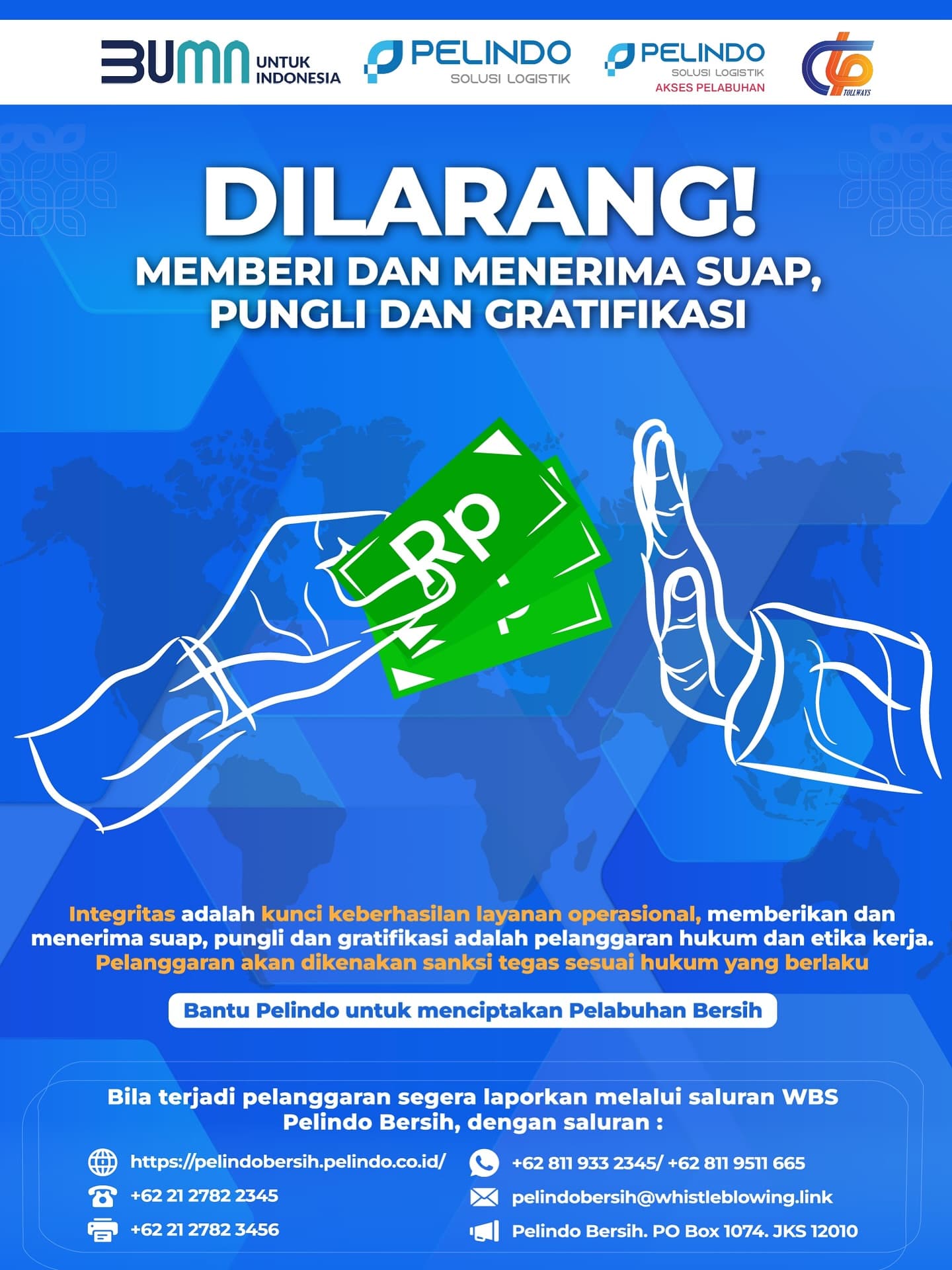 Komitmen PT CTP Tollways Menolak Suap, Pungli, dan Gratifikasi