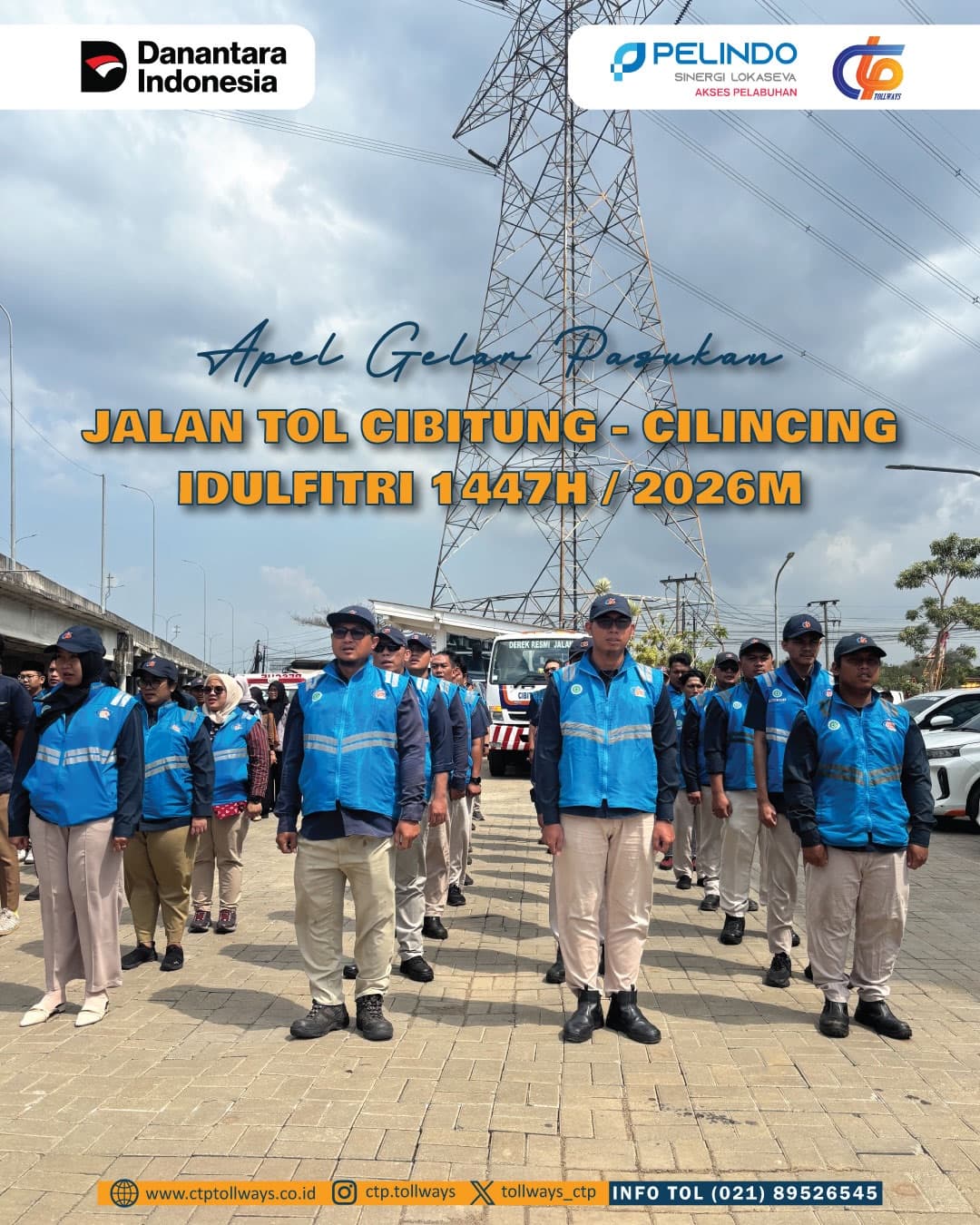 PT CTP Tollways Gelar Apel Pasukan Operasional Mudik Idulfitri 1447H