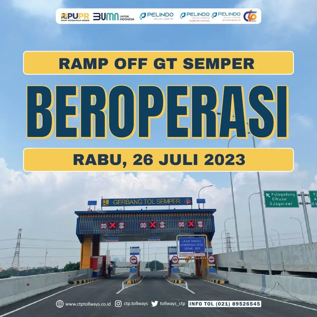 Ramp Off GT Semper Telah Beroperasi