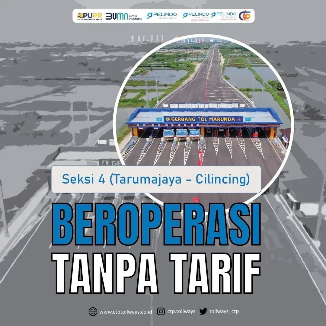 Tarif Fungsional Jalan Tol Cibitung-Cilincing Seksi 4